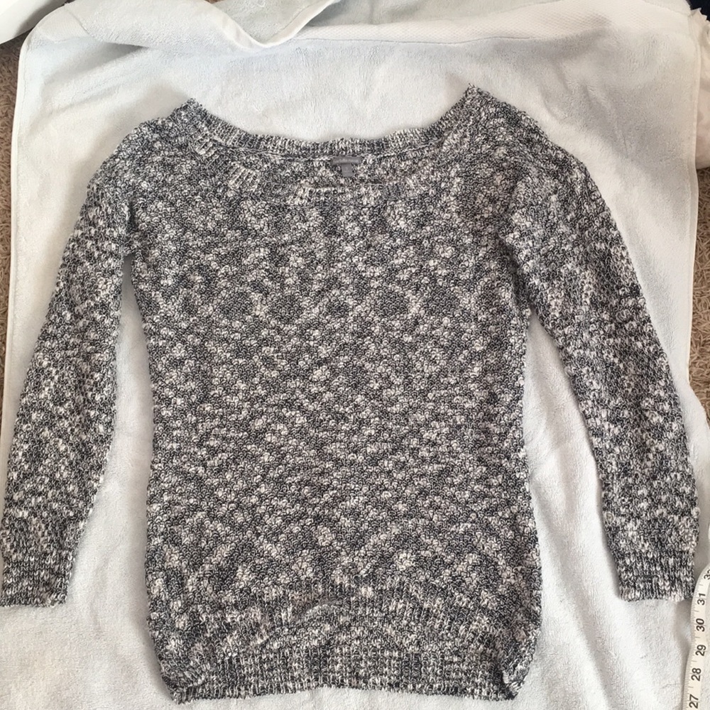 Navy Blue & White Sweater